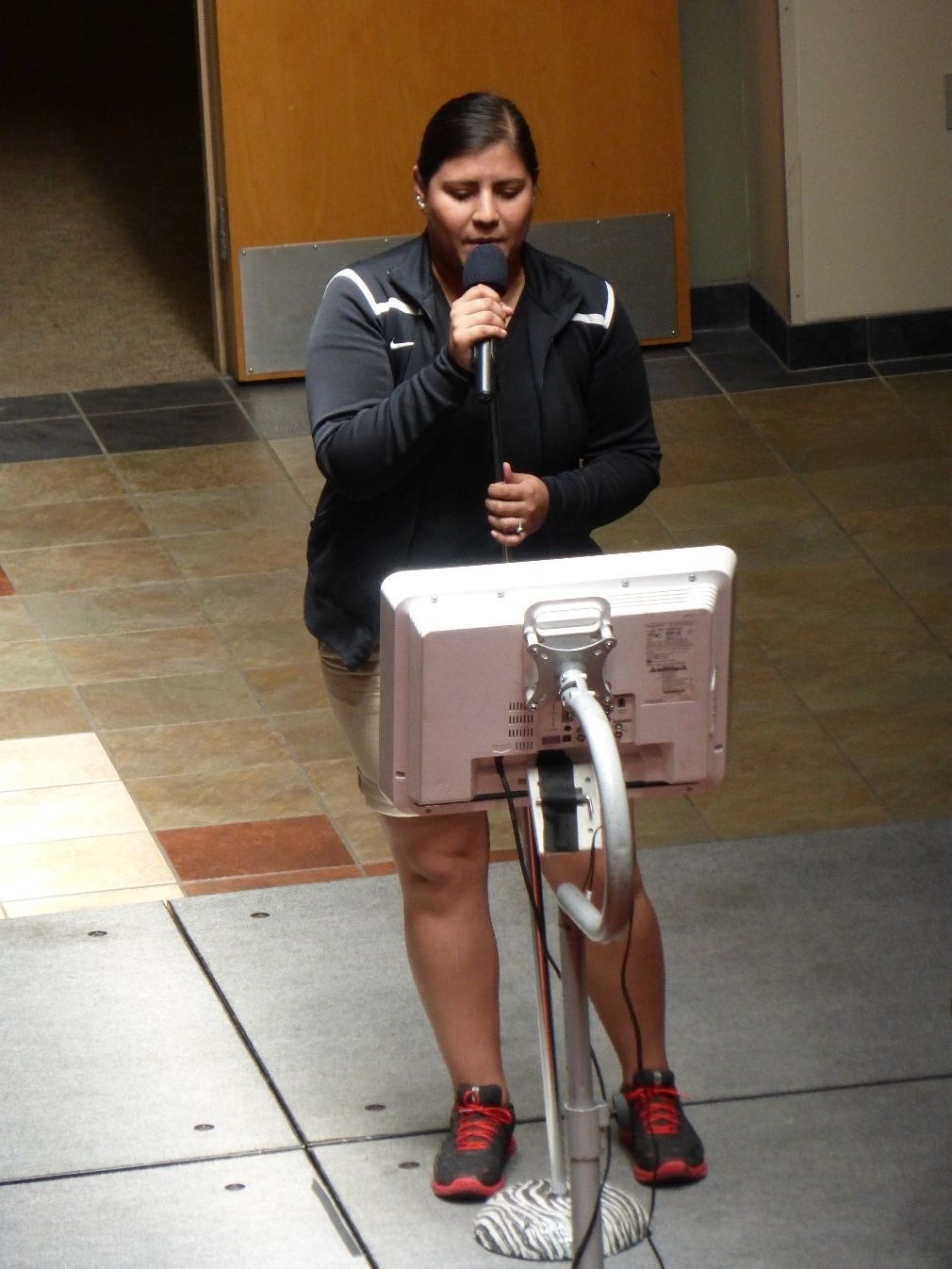 Speaker on Student Quad at UNM