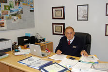 David Ramirez in his office